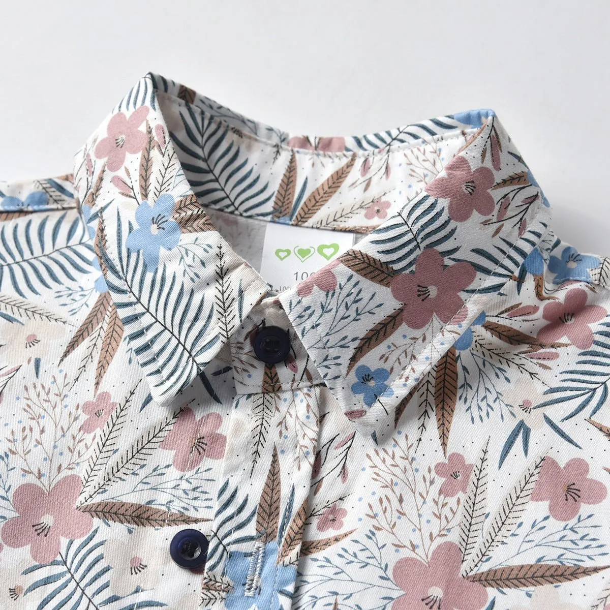 Toddler/Kid Boy's Floral Dress Shirt