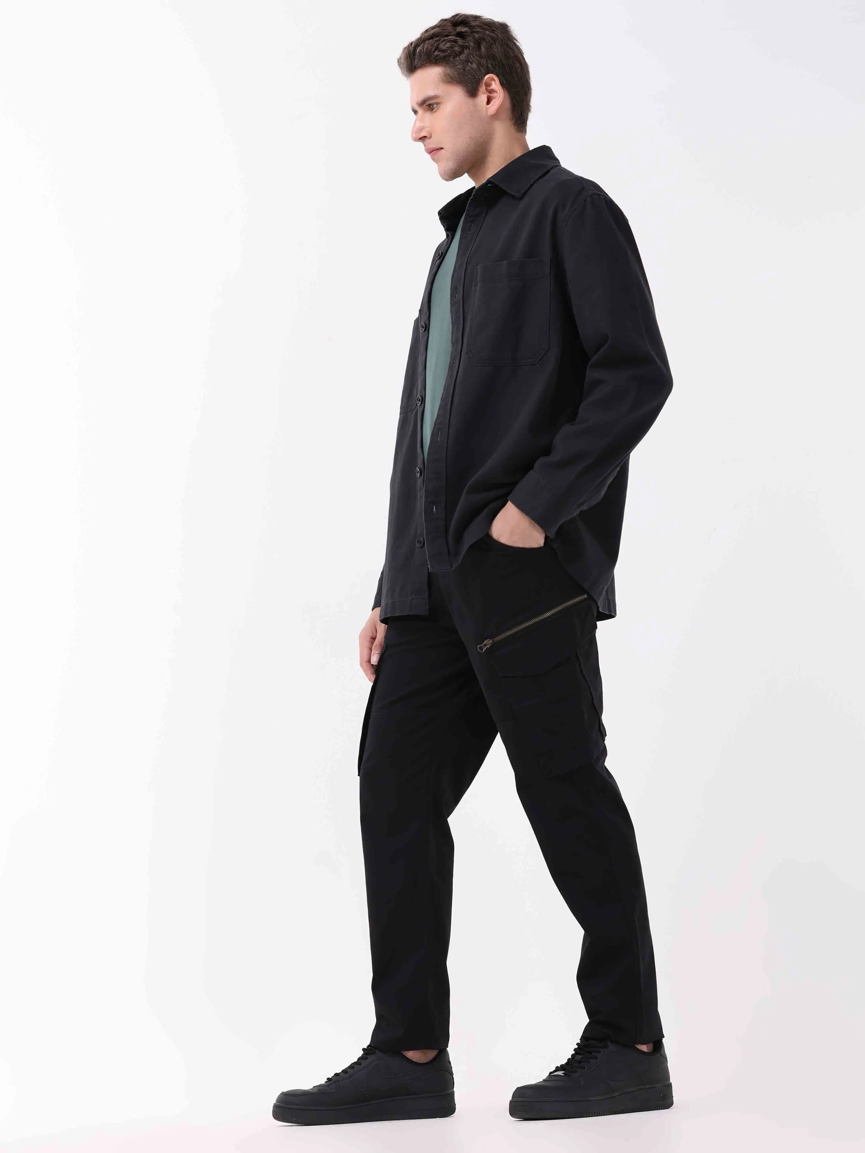 Utility Black Cargo Pant