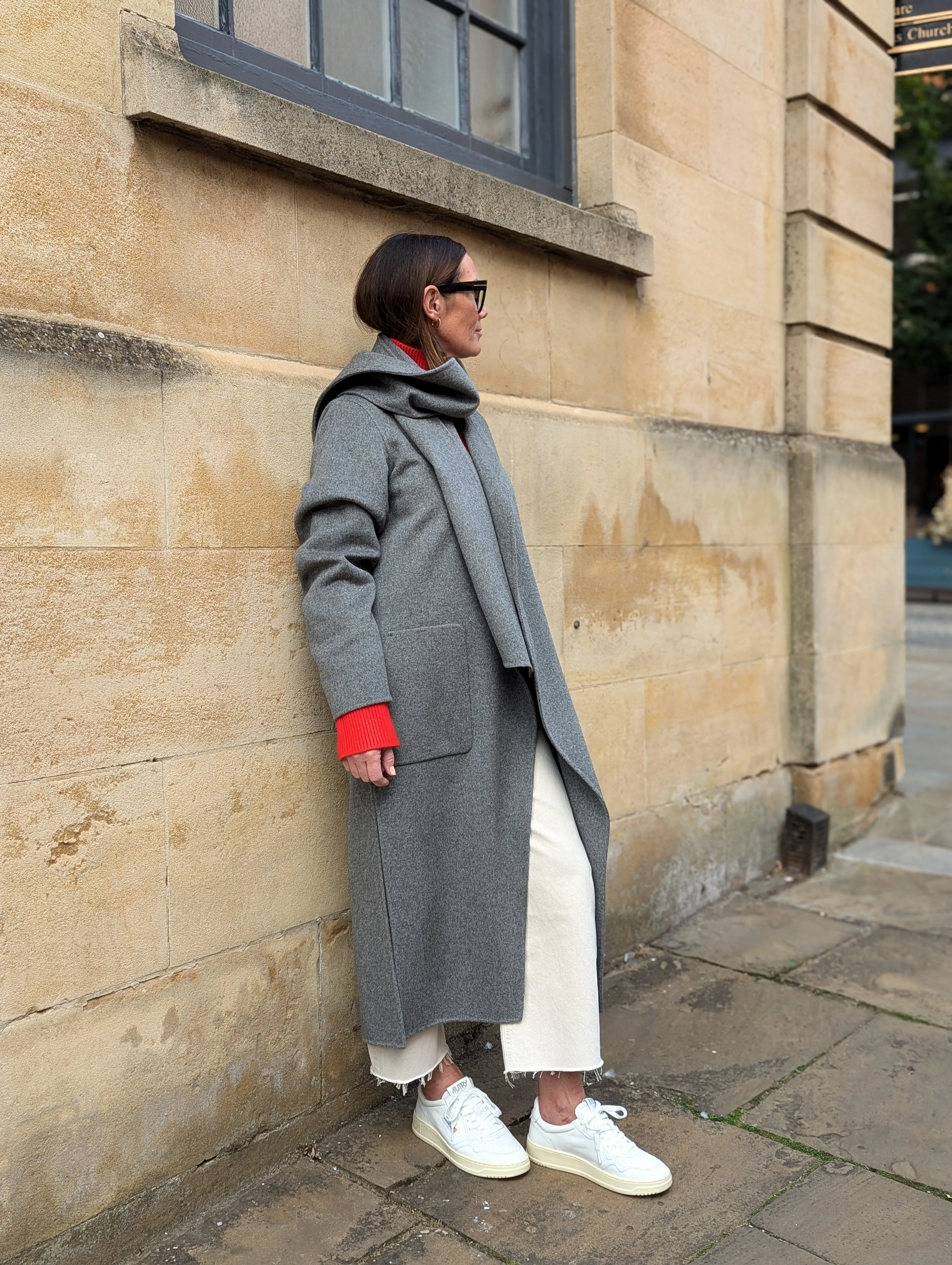 Valeran Grey Wool Coat