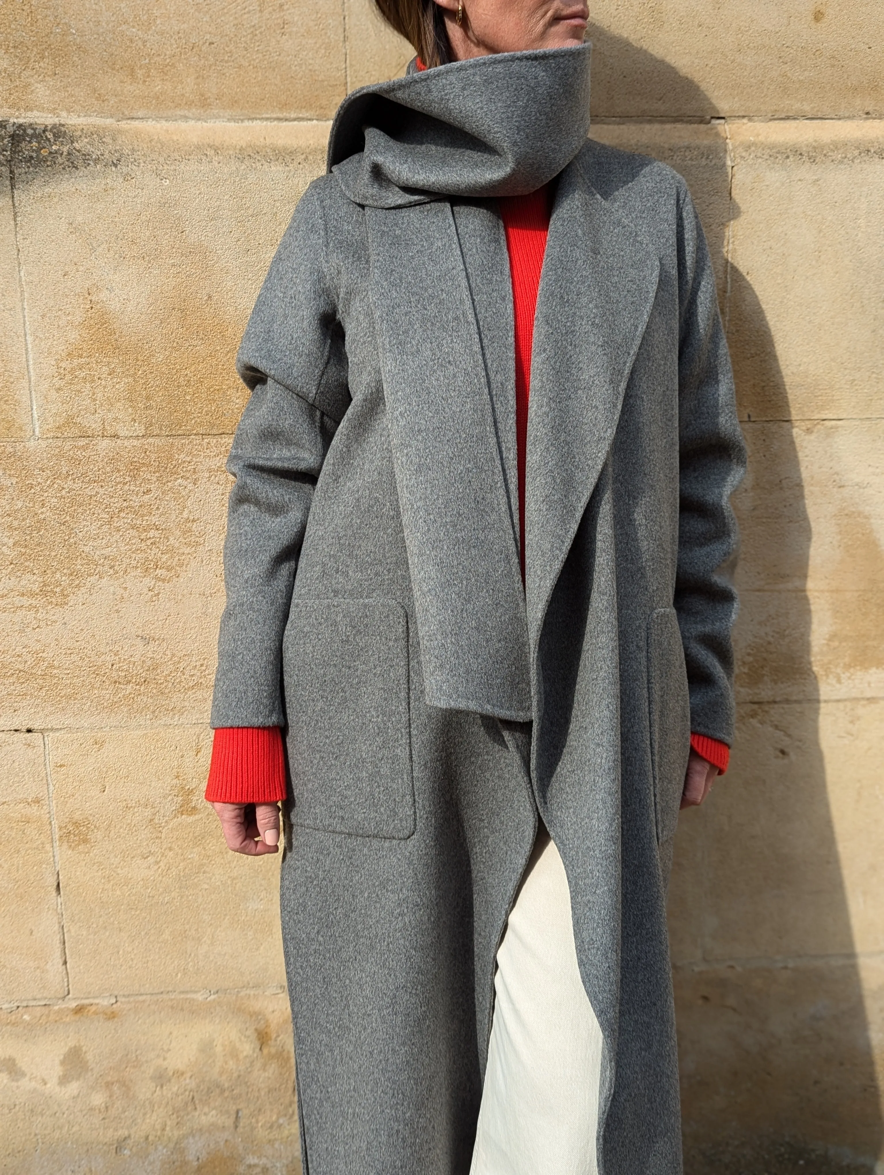 Valeran Grey Wool Coat