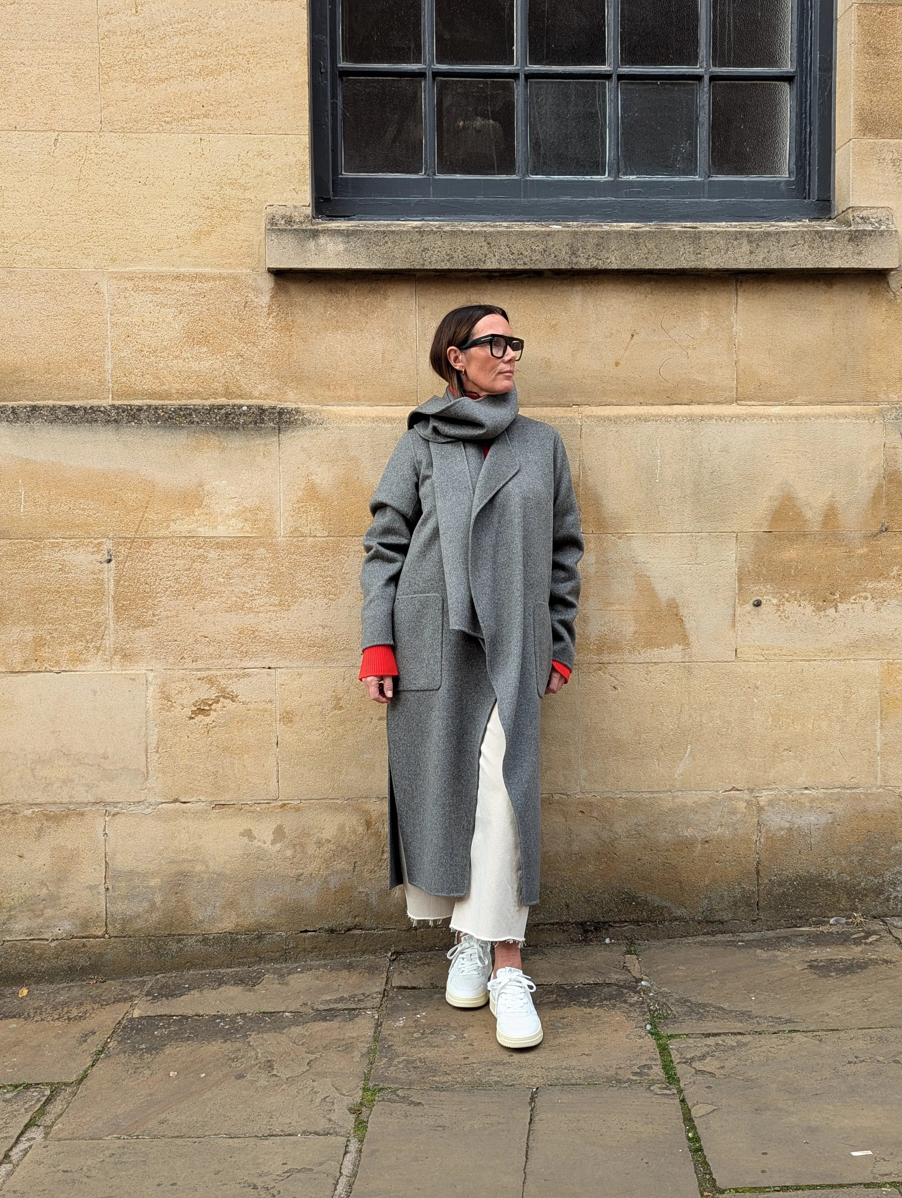 Valeran Grey Wool Coat