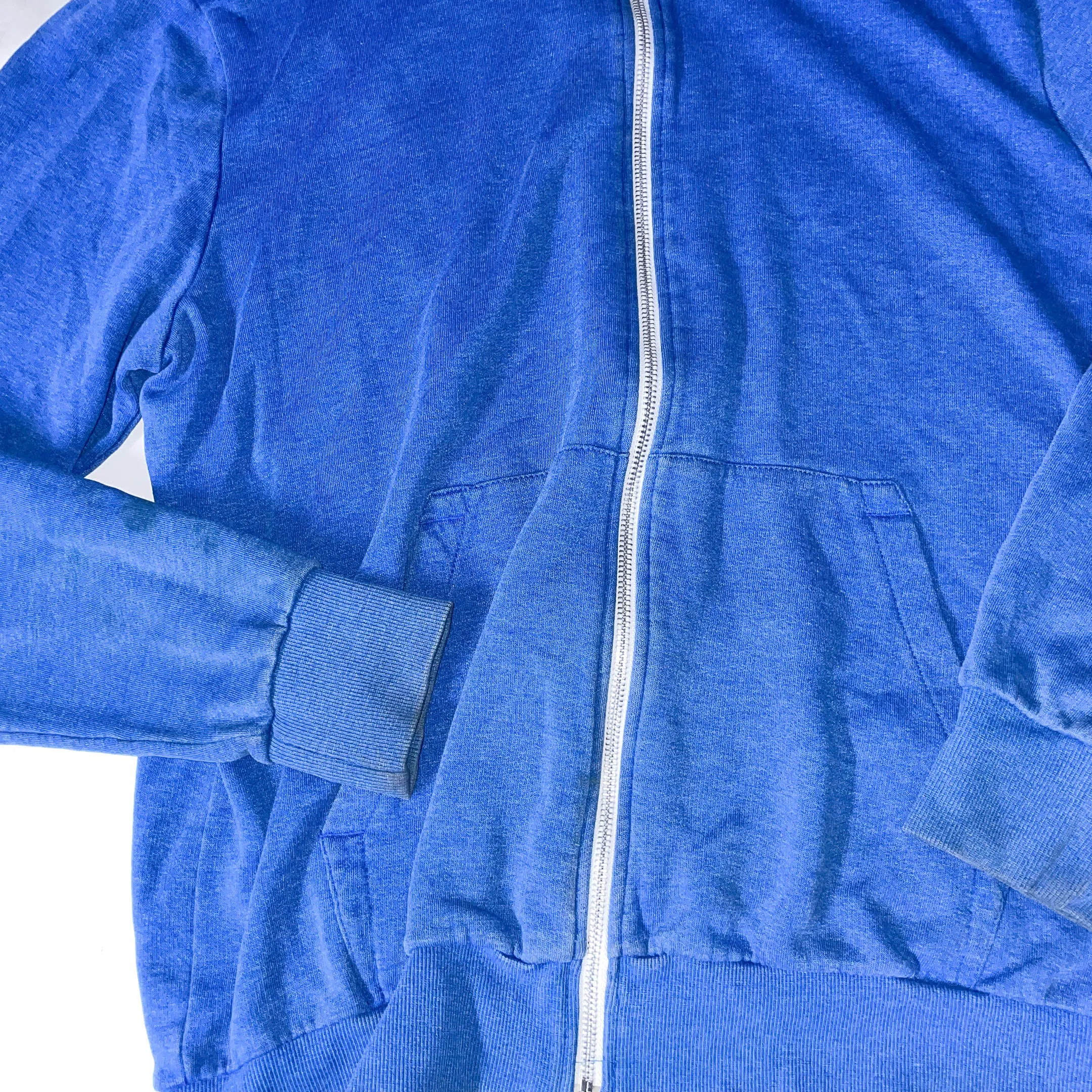 Vintage Blue medium full zip up hoodie