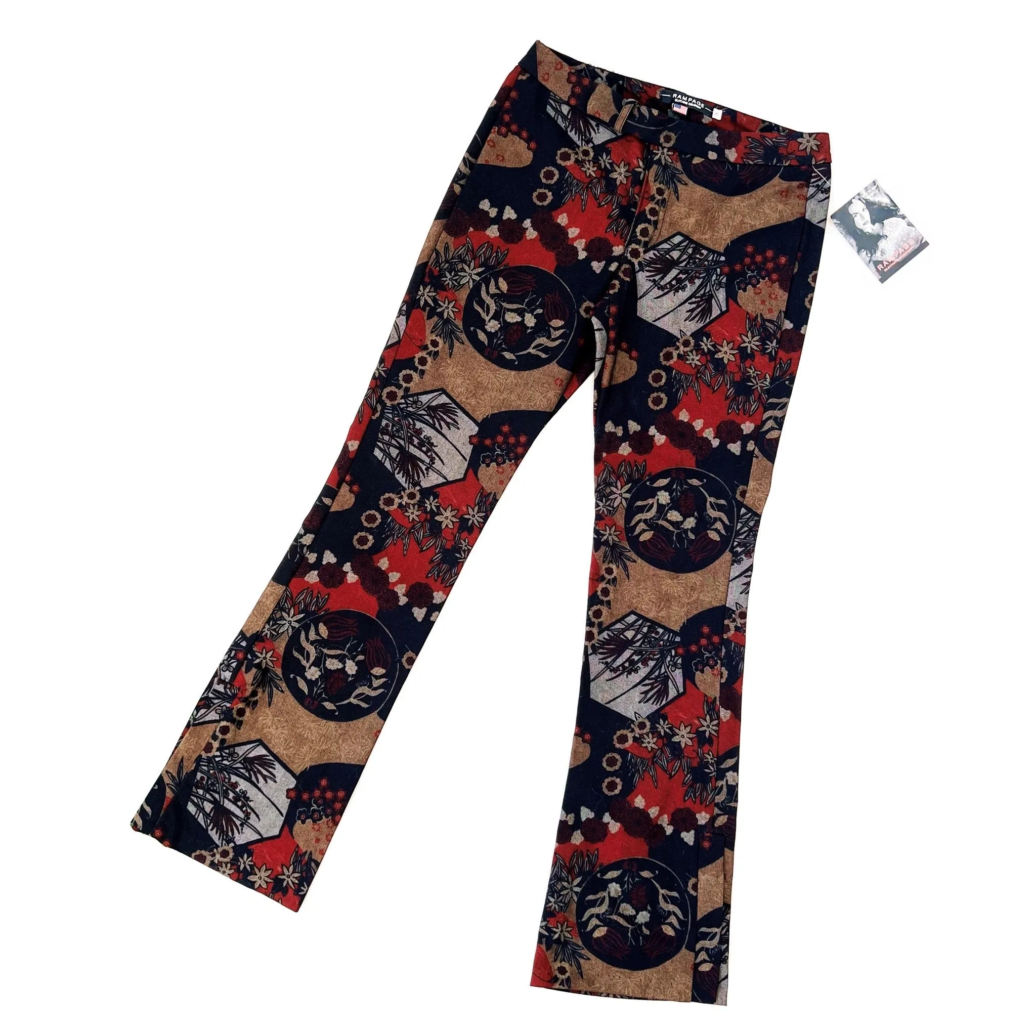 Vintage Dark Floral Pants (S)