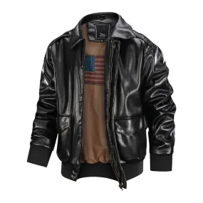 West Louis™ American Soft Air Force Pilot Leather Jacket