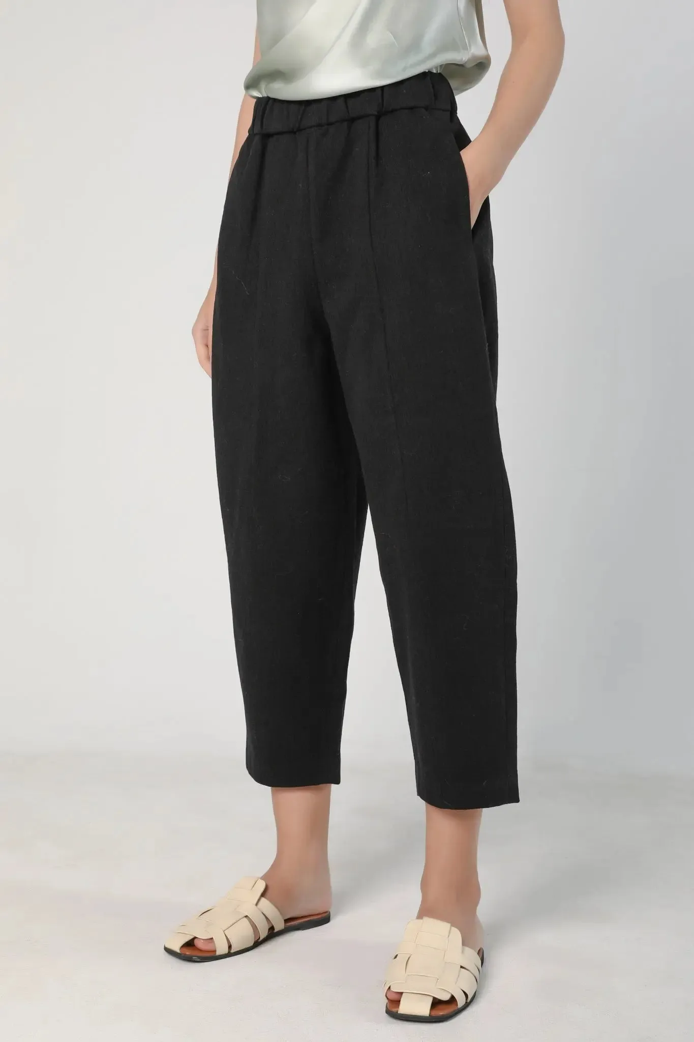 Wide Leg Cropped Pants