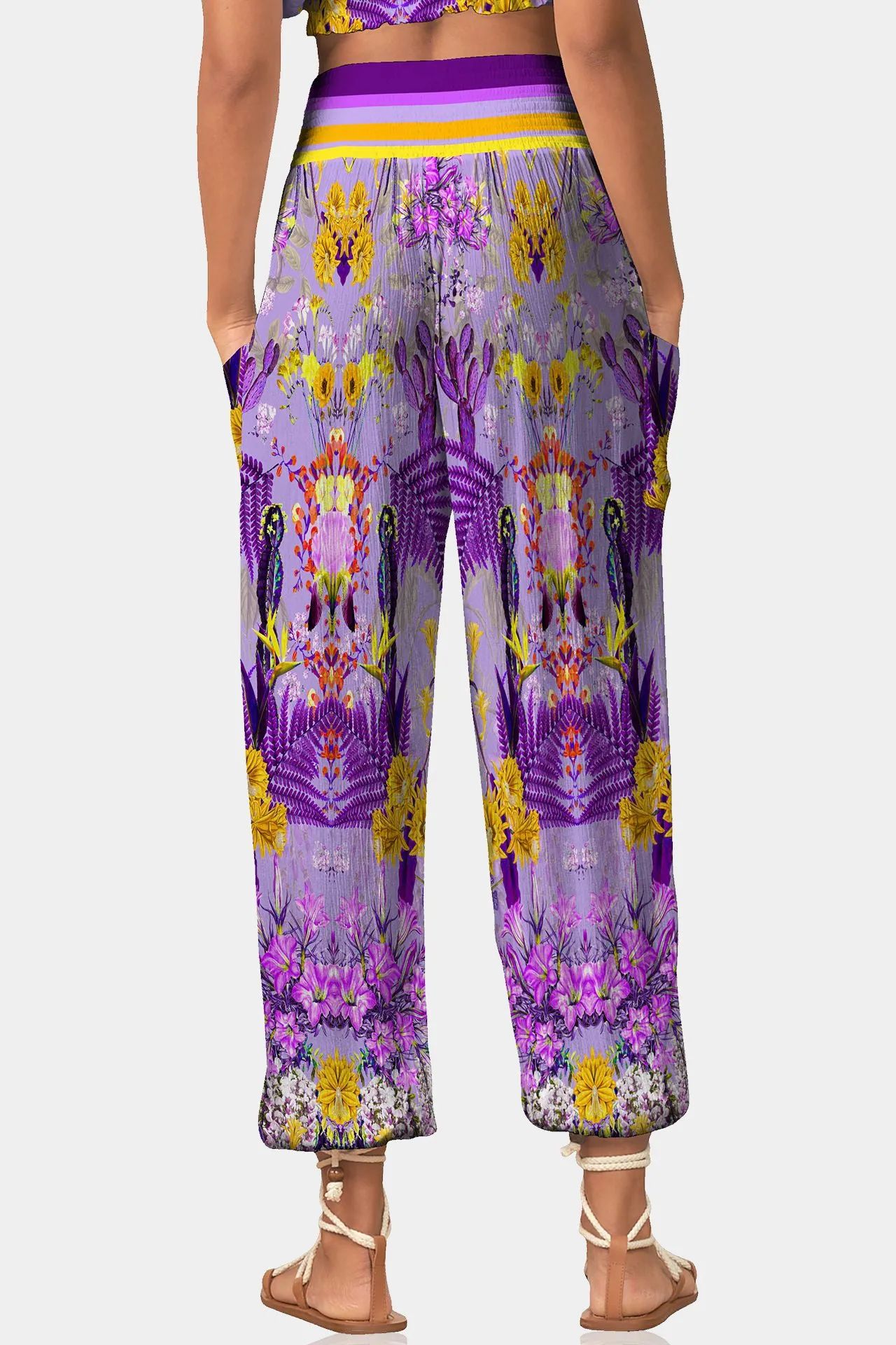 Wide Leg Pants in Purple