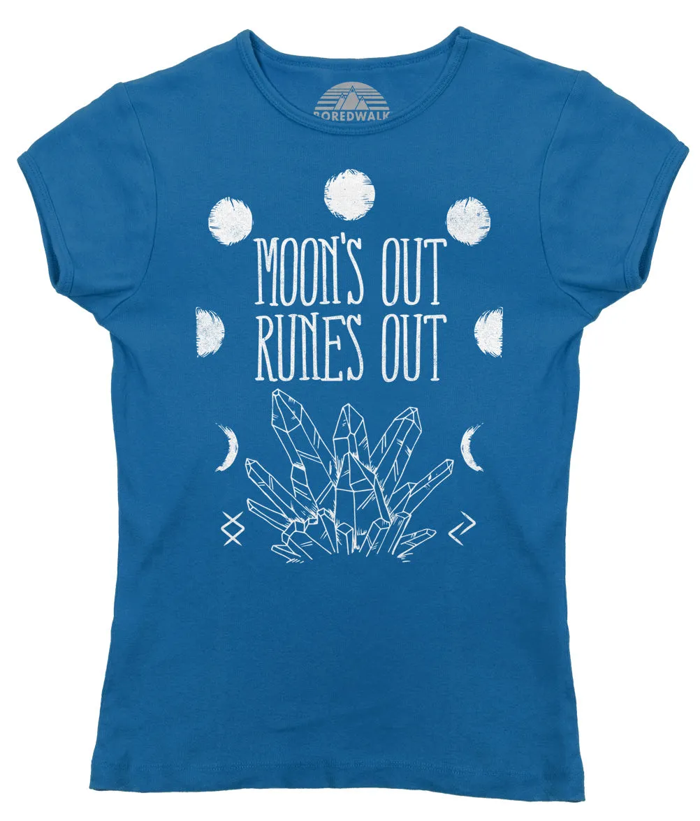 Women's Moon's Out Runes Out T-Shirt