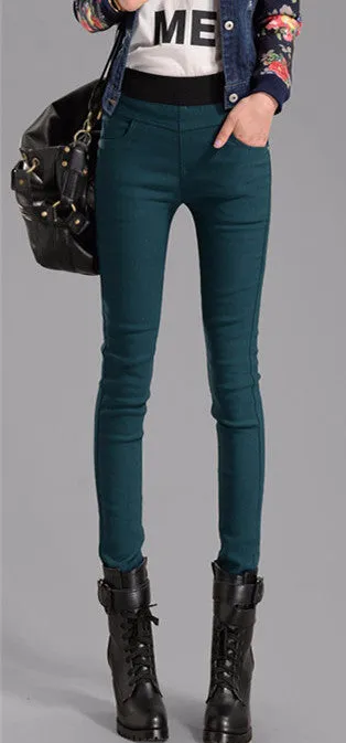 Women's Solid Color High Waist Pants