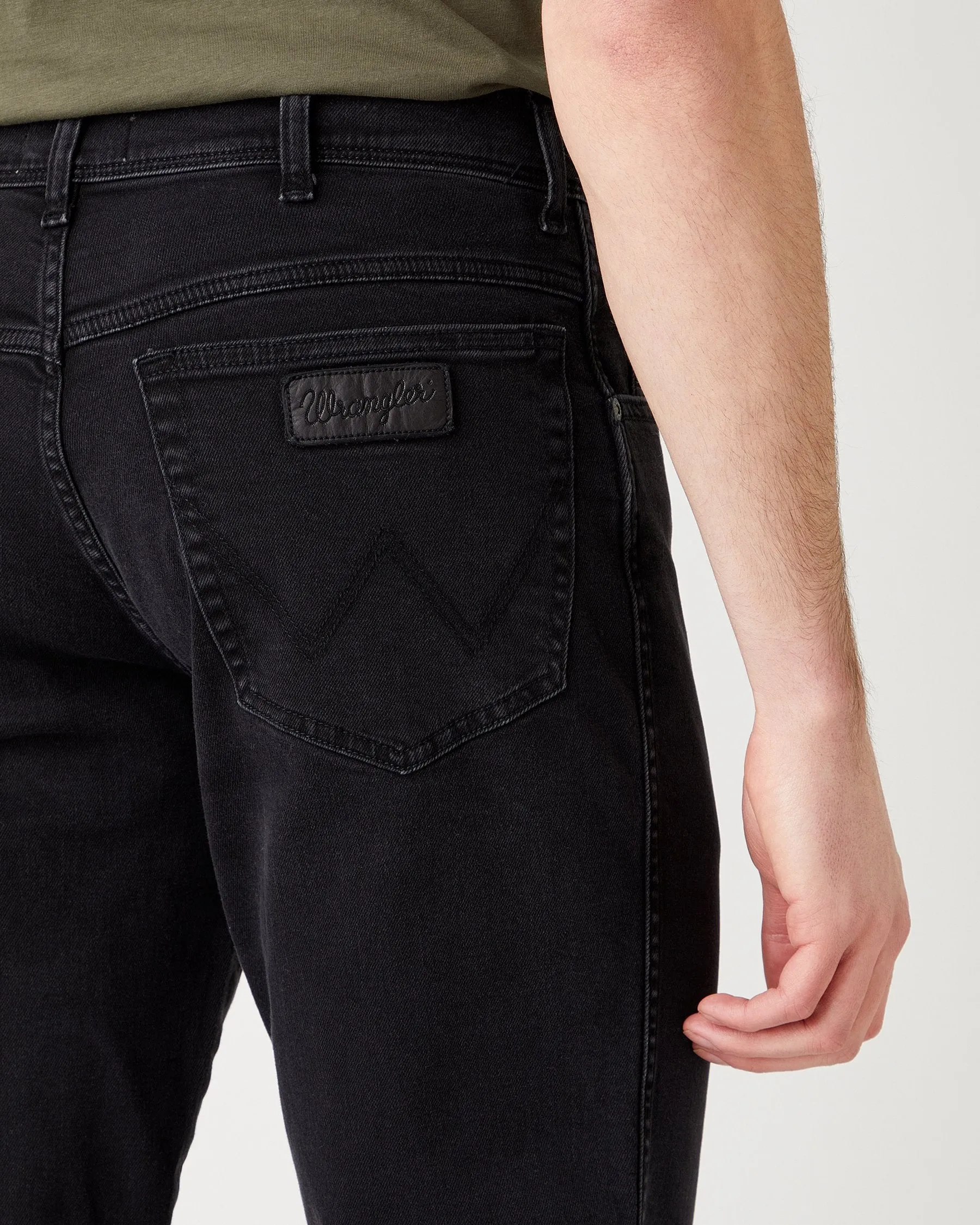 Wrangler Texas SLIM Mens Jeans - Black Crow