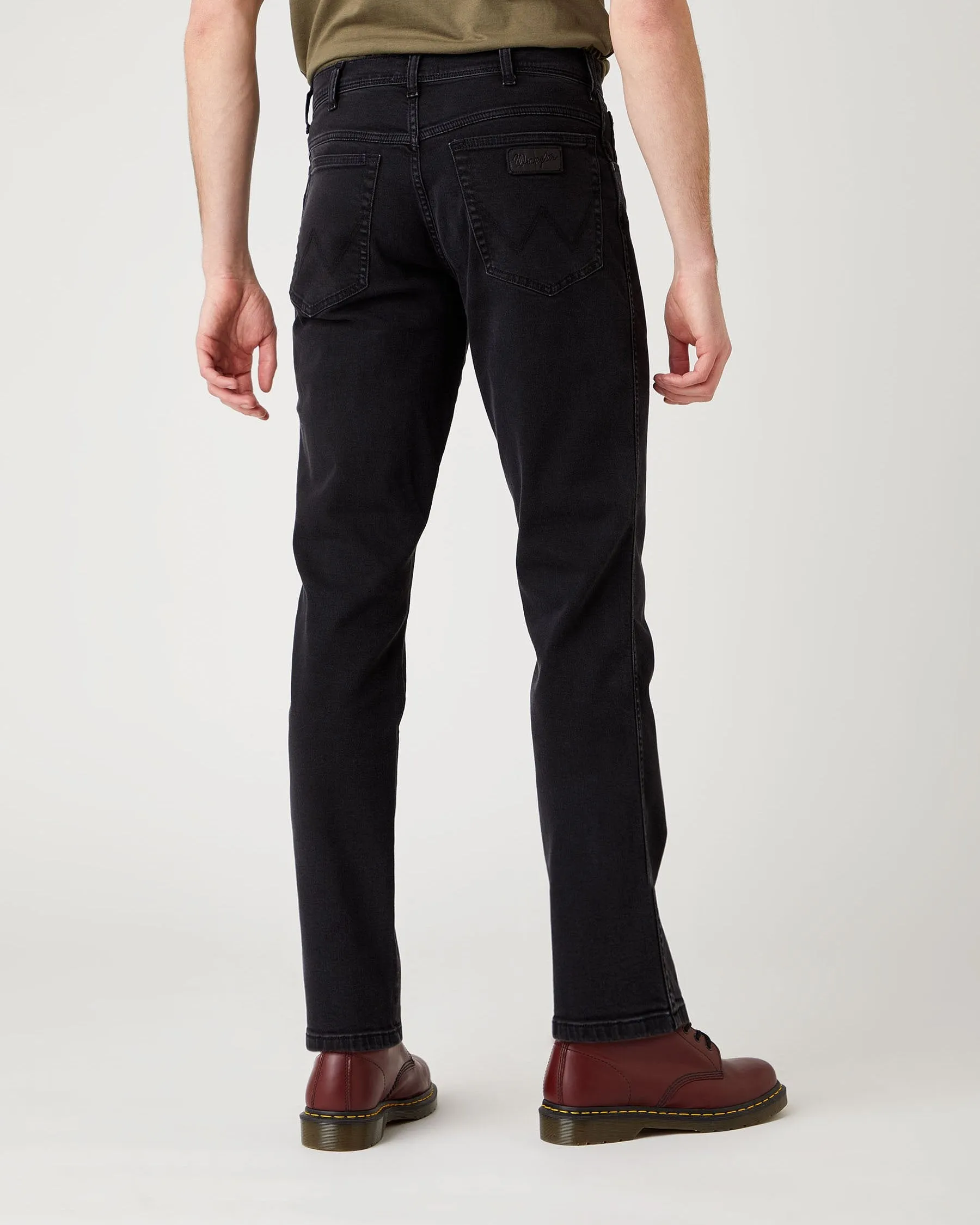 Wrangler Texas SLIM Mens Jeans - Black Crow