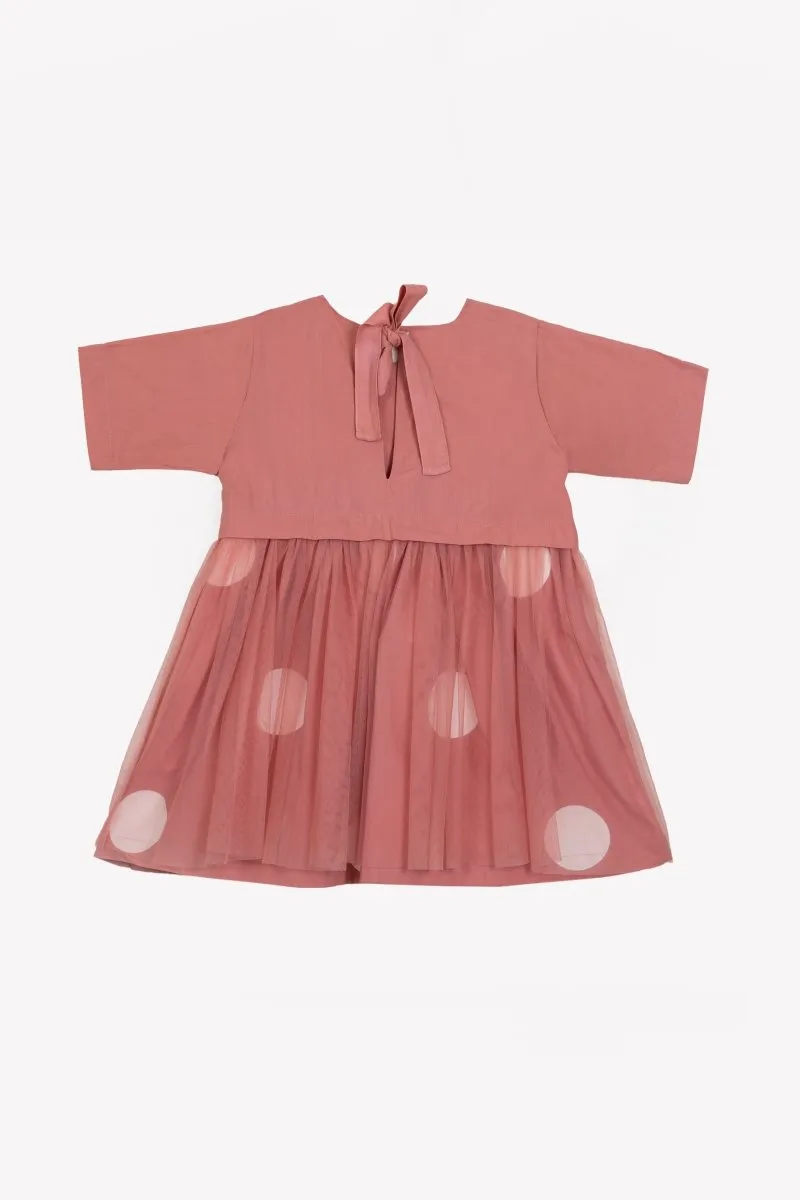 Yoke Dress- Dusty Rose