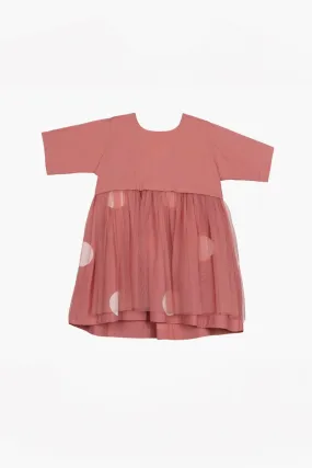 Yoke Dress- Dusty Rose