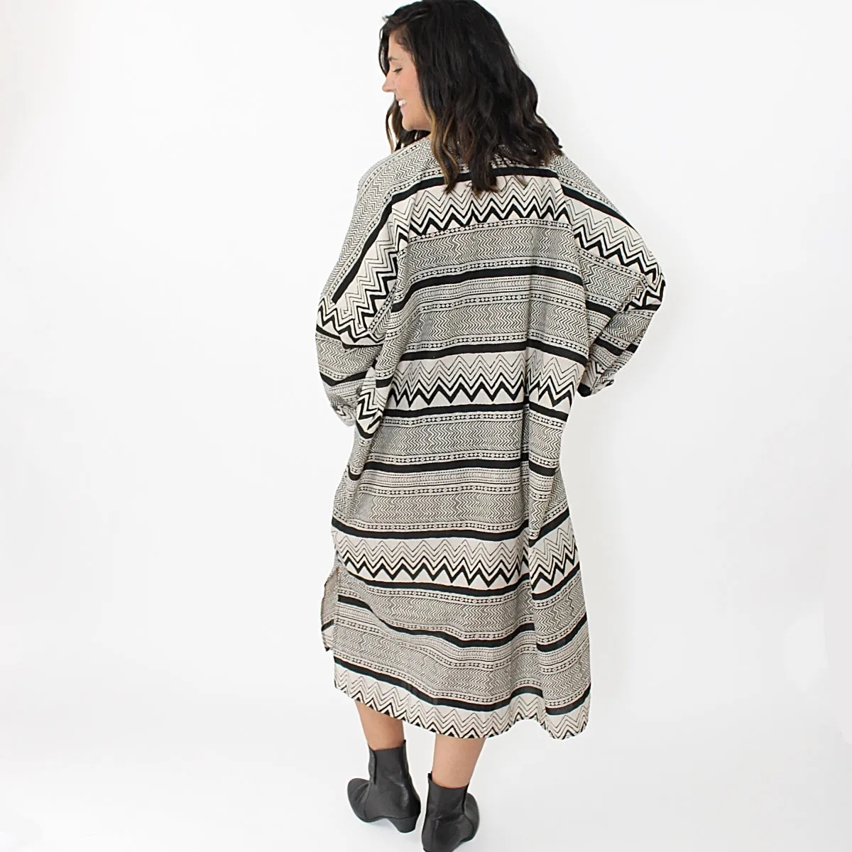 Zig Zag Shirt Dress